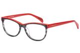 Óculos de Grau Victor Hugo VH1734 0AHU/52 Preto Mesclado/Vermelho