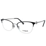 Óculos de Grau Vogue Feminino com Fio de Nylon VO4095B 352 - Metal Preto e Prata