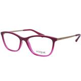 Óculos de Grau Vogue Feminino VO5219L 2628 - Acetato Rosa e Metal Bronze