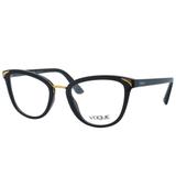 Óculos de Grau Vogue Feminino VO5231L W44 - Acetato Preto