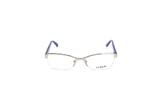 Oculos de Grau Vogue Metal Lente Policarbonato Prata e Azul