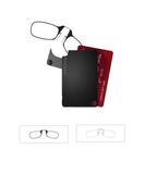 Óculos de leitura ThinOptics + Estojo Flashcard e Armação, + 1.50