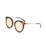 Oculos De Sol Colcci C0075 Demi Marrom Brilho E Dourado Fosco L M