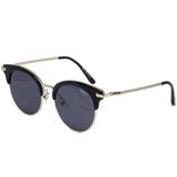 Óculos De Sol Colcci C0082 A34 01 - Acetato Preto/metal Dourado, Lente Cinza
