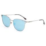 Oculos De Sol Colcci C0092g0215 Prata Lente Azul Espelhado