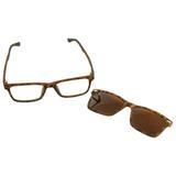 Óculos de Sol e Grau Masculino Kallblack GSMB008 Marrom