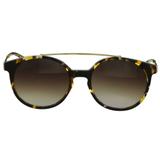 Óculos De Sol Hickmann Hi9016 G24/53 Tartaruga E Dourado