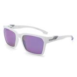 Óculos de sol mormaii las vegas branco com mascara violeta fosco branco