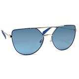 Óculos de Sol PLD 6059/F/S Prata e Azul - U / 74 / 0 - Vision