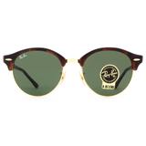 Óculos De Sol Ray Ban Clubround Classic Dourado e Preto