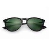 Óculos De Sol Ray Ban Erika Rb4171L 601 2P 54 Polarizado Preto Tamanho 54
