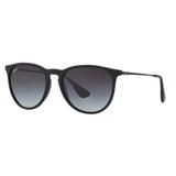 Oculos De Sol Ray Ban Erika Rb4171l 622/8g 54 Preto Fosco Lente Cinza Degradê
