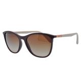 Óculos de Sol Ray Ban Feminino RB4317L 639413 - Acetato Vinho com Bege e Lente Marrom