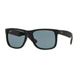 Óculos de Sol Ray-Ban Justin Polarizado Azul/Preta Emborrachada Clássico Medidas 55-16-145 - Ray ban