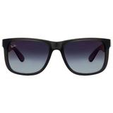 Óculos De Sol Ray Ban Justin Rb4165 606/u0/55 Cinza Transparente