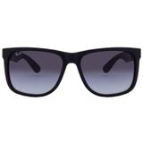 Óculos De Sol Ray Ban Justin Rb4165l 601/8g/57 Preto Emborrachado
