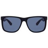 Óculos De Sol Ray Ban Justin Rb4165l 622/2v/57 Preto Emborrachado