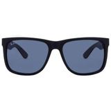 Óculos De Sol Ray Ban Justin Rb4165l 622/2v/57 Preto Emborrachado
