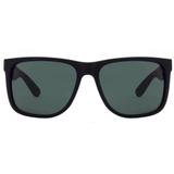 Óculos De Sol Ray Ban Justin Rb4165l 622/71/55 Preto Emborrachado