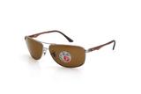 Óculos de Sol Ray Ban Masculino Proteção UV Prata - Ray-ban