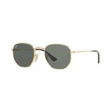 Oculos De Sol Ray Ban Rb3548nl 001 51 Dourado Lente Verde G15