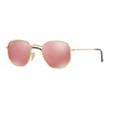 Oculos De Sol Ray Ban Rb3548nl 001/Z2 51 Dourado Lente Rosa Espelhada