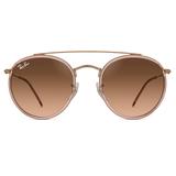 Óculos De Sol Ray Ban Round Double Bridge Rb3647n 9069a5-51