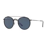 Óculos De Sol RayBann Round Rb3647N Preto - Ray ban