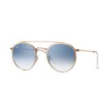 Óculos de Sol Round Double Bridge Azul Gradiente Ray Ban