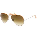 Óculos de Sol RRay Ban RB3025 Prata L Laranja