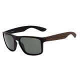 Óculos de Sol Speedo Sirena A01 Preto E Marrom Fosco Lente Verde Polarizada de 5,9 cm