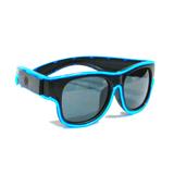 Óculos Escuro Neon LED Recarregável USB - Azul - Hutz