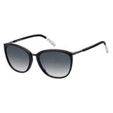 Óculos Feminino Fossil Modelo FOS 2091/S 807 569O Preto L Cinza Medidas 56-17-145