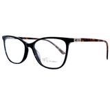 Óculos Feminino Fox Receituário Modelo FOX146 C3 Acetato Preto Medidas 53-16-140