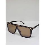 Óculos Feminino Solar Fox Modelo Fox1004 C4 TR90 Tartaruga Lente Polarizado Medidas 136-0-145