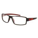 Óculos HB 9313 93103 33033 Preto Vermelho Lente Tam 56