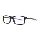 Óculos HB 93144 93144 71033 Preto Fosco Azul Lente Tam 53