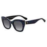 Óculos Kate Spade Jalena/S 23X/4990 Acetato Cat Eye Azul Tortoise Lente Cinza
