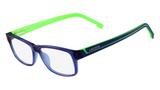 Óculos Lacoste L2707 454 Azul Translúcido Verde Lente Tam 53