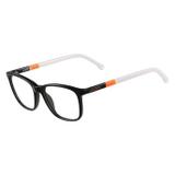 Óculos Lacoste L3618 315 Preto Laranja Branco Lente Tam 48