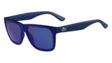Óculos Lacoste L732S 424 Azul Translúcido Lente Azul Flash Tam 56
