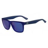 Óculos Lacoste L732S 424 Azul Translúcido Lente Azul Flash Tam 56