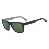 Óculos Lacoste L876S 315 Verde Fosco Branco Lente Verde Flash Tam 57