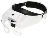 Oculos Lupa 5 Lentes MG81000G 3 LED Headband Branco - Magnifier