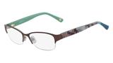Óculos MARCHON NYC M-Alta 210 Marrom Estampado Lente Tam 53