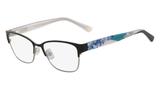 Óculos MARCHON NYC M-Amada 001 Preto Estampado Lente Tam 52