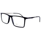 Óculos Masculino Fox Receituário Modelo FOX198 C2 Preto Acetato Haste Metal Medidas 55-16-140