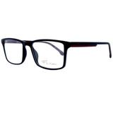 Óculos Masculino Receituário Fox Modelo FOX106 C1 Preto Acetato Medidas 53-17-142