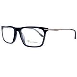 Óculos Masculino Receituário Fox Modelo FOX156 C2 Arm Acetato Azul Haste Metal Medidas 56-17-138