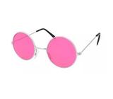 Óculos Modelo John Lennon Redondo Rosa Pink Para Festa Fantasia Hippie E Anos 70 - Msw
